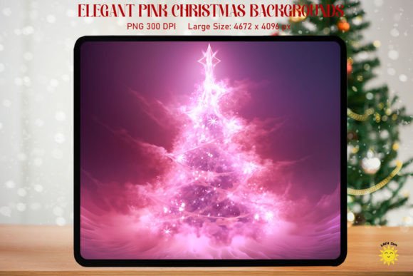 Download Mystic Pink Christmas Tree Background - Pink christmas tree background Collection