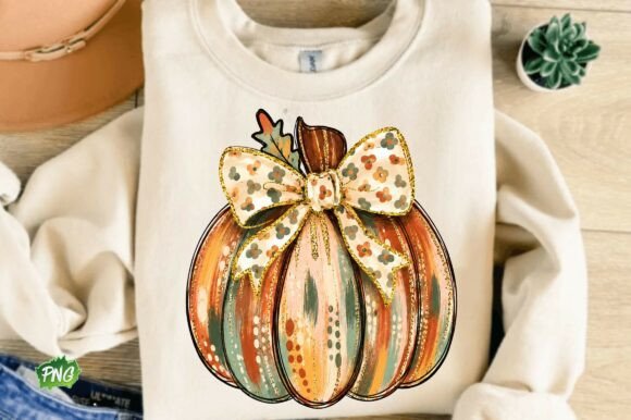 Download Coquette Fall Gold Glitter Pumpkin Png - Premium Resources