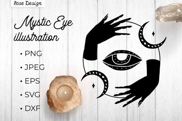 Download Mystic Witchy Hands, Moon and Evil Eye - Evil Collection