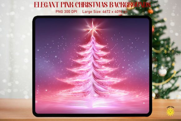 Download Mystic Pink Christmas Tree Background - Pink christmas tree background Collection