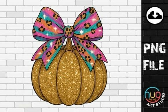 Download Brushstroke Coquette Glitter Pumpkin PNG - Premium Resources