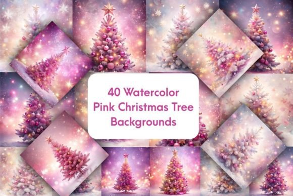 Download Pink Christmas Tree Background Bundle - Pink christmas tree background Collection