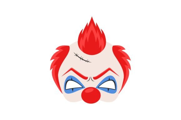 Download Design for Creepy Mask of Evil Clown Iso - Evil Collection