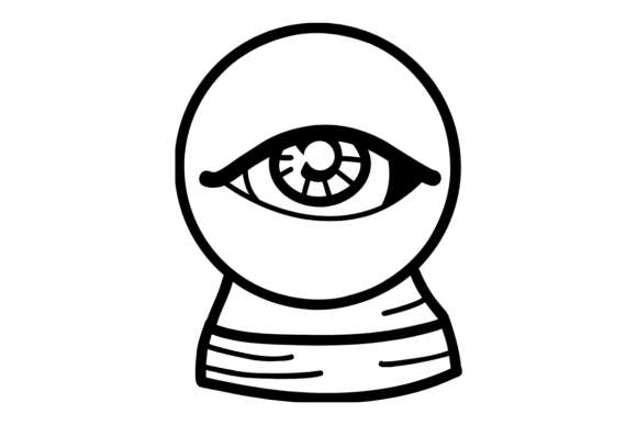 Download Crystal Ball with Evil Eye SVG - Evil Collection